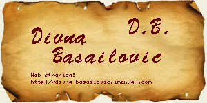 Divna Basailović vizit kartica